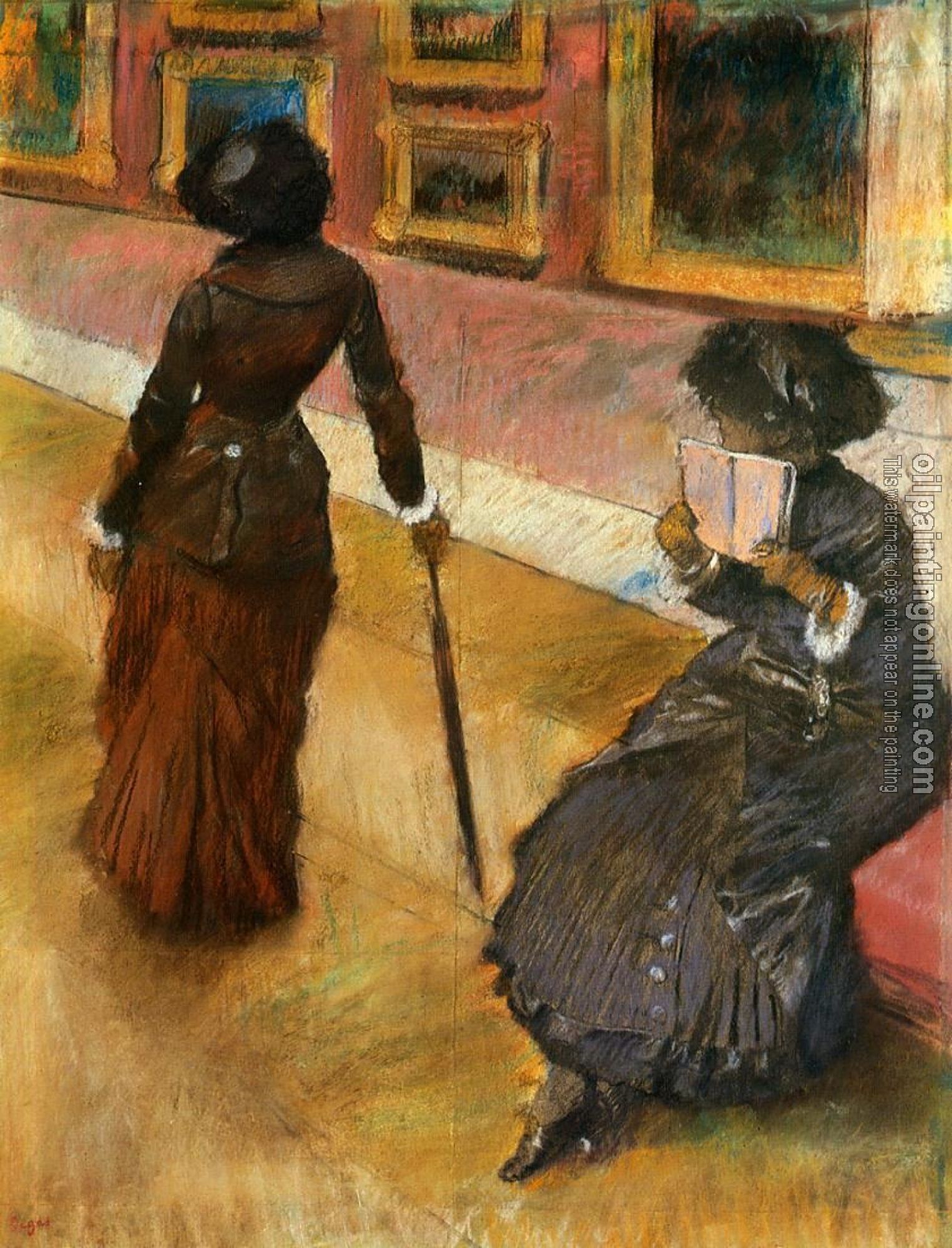 Degas, Edgar - Mary Cassatt at the Louvre